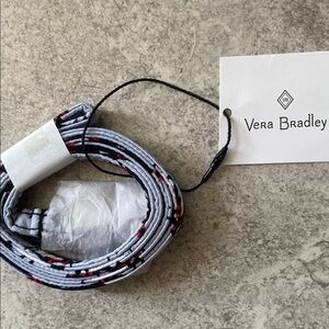 Vera Bradley Playful Penguin Gray Lanyard